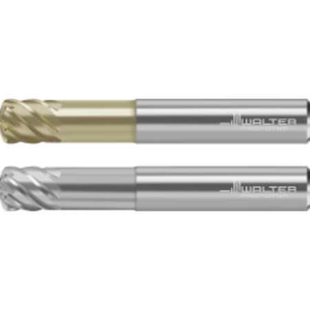 WALTER Corner Radius End Mills, unit: metric, Dc: 0.315inch, coating: TiAlN + MD025-08.0A5B100C-WJ30RA